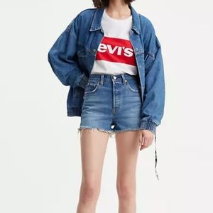 Levi’s ribcage High Rise shorts size 28 denim